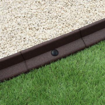 Flexible Lawn Edging Brown 1.2m X 18