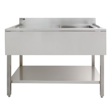 Kukoo Stainless Steel Catering Sink - Left Hand Drainer
