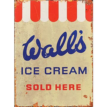 Large Metal Sign 60 X 49.5cm Walls Ice Cream