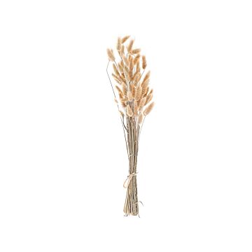 Dried Flower Bouqet Natural Natural Dried Flowers 58 Cm Wrapped In Brown Paper Natural Table Decoration Beliani