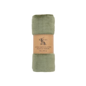 Rolled Flannel Fleece Olive 1400x1800mm