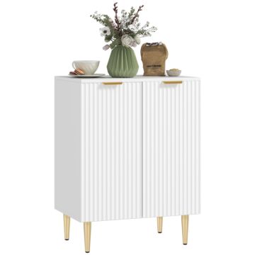 Homcom Adjustable Shelf Sideboard - White