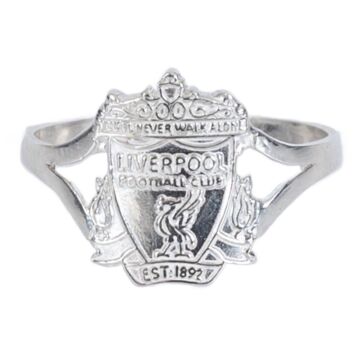 Liverpool Fc Sterling Silver Split Shank Ring Large