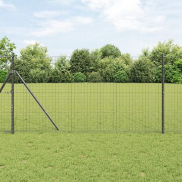 Vidaxl Fence Posts 52 Pcs Grey Ø32 Mm 190 Cm Galvanised Steel