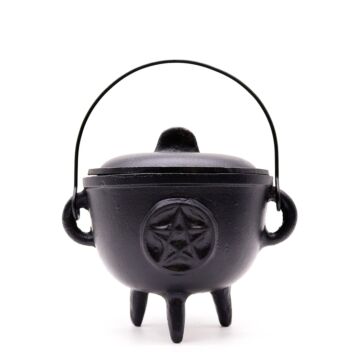 Extra Lrg Cast Iron Cauldron With Pentagon 15x15cm