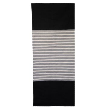 Indian Cotton Rug - 70x170cm - Black/grey