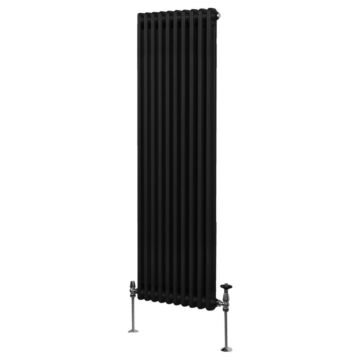 Traditional 2 Column Radiator - 1800 X 472mm - Black