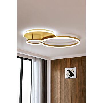 Classic Golden Loops Energy Efficient Led Ceiling Light