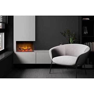 Acantha Aspire 50 Corner View Media Wall Electric Fire