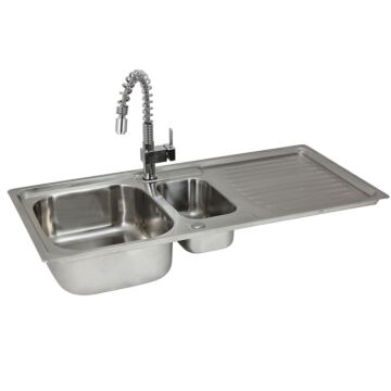 Premium Stainless Steel Kitchen Sink & Rainbow Tap