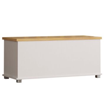 Vida Designs Arlington Storage Ottoman, White