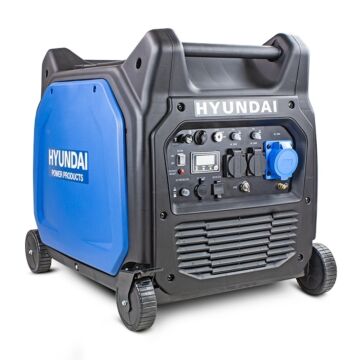 Hyundai 6600w/6.6kw Remote Electric Start Petrol Portable Inverter Generator | Hy6500sei