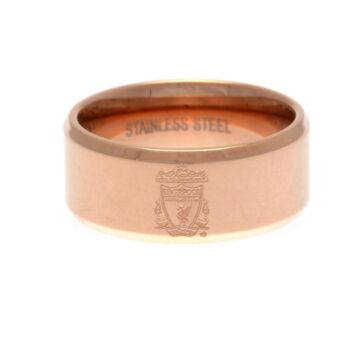 Liverpool Fc Rose Gold Plated Ring Medium