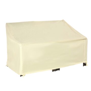 Outsunny Outdoor Furniture Cover 2 Seater Loveseat Protection Tough Pvc Lining Wind Rain Dust Uv Waterproof, 140x84x94cm