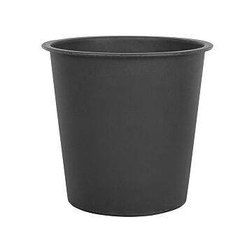 Plant Pot Insert Black Synthetic Indoor Outdoor Flower Pot Accessory Beliani