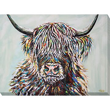 Woolly Highland Cow Ii By Carolee Vitaletti - Canvas Print