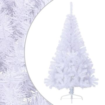 Vidaxl Artificial Half Christmas Tree With Stand White 150 Cm Pvc