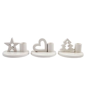 Set Of Three Dinner Candle Holders