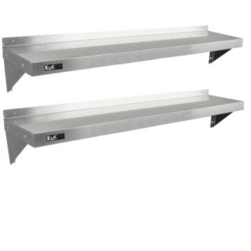 2 X Kukoo Stainless Steel Shelves 1500mm X 300mm