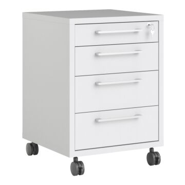 Prima Mobile Cabinet In White