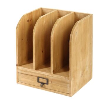 Wooden Files With Drawer 30 X 23 X 35 Cm