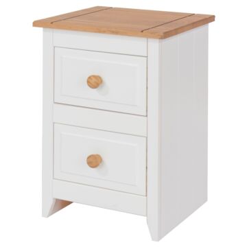 Capri 2 Drawer Petite Bedside Cabinet