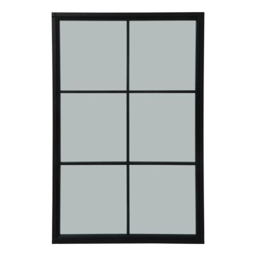 Black Wood Xl Window Mirror