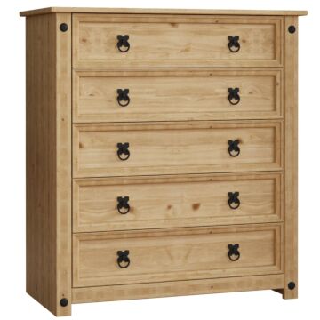 Corona Rustic 5 Drawer Chest