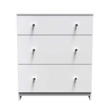 Yarmouth 3 Drawer Deep Chest In White