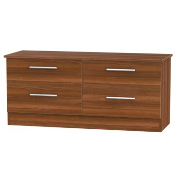 Contrast 4 Drawer Bed Box In Noche Walnut