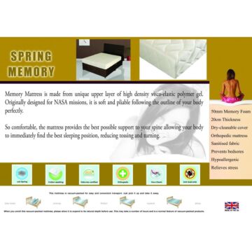 Memory Spring Mattress King Size