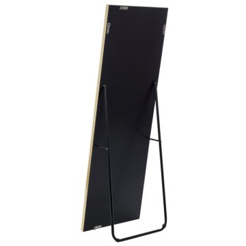 Standing Mirror Blue Velvet 50 X 150 Cm With Stand Decorative Frame Glamour Wall Décor Beliani