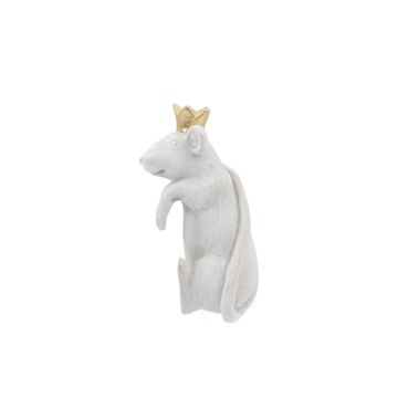 Mouse King Pot Hanger White/gold (2pk) 45x45x110mm