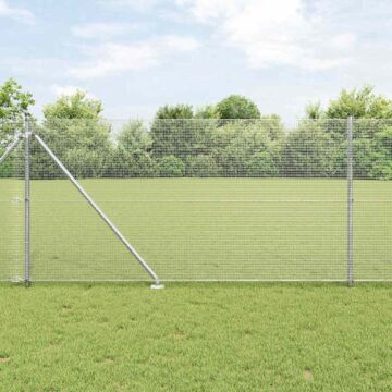 Vidaxl Welded Wire Fence With 13 Spike Posts 1x50 M Galvanised Steel
