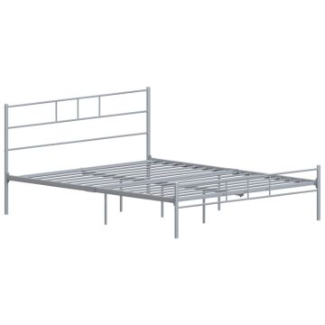 Vida Designs Dorset Bed 5ft King Size, Silver