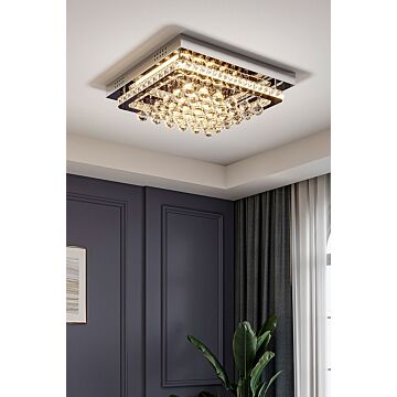 Modern Fancy Crystal Led Flush Mount Ceiling Light