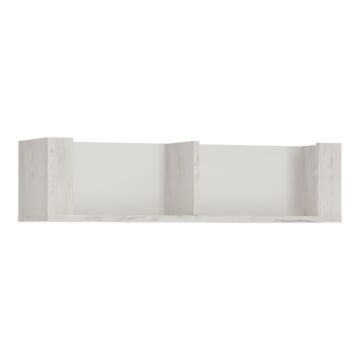 Angel 84cm Wall Shelf In White Craft Oak