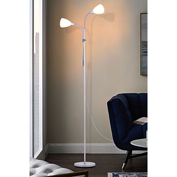 Modern 2 Head Standing Floor Lamp For Living Room