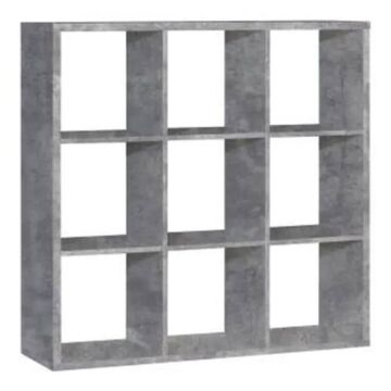 Mauro 3x3 Storage Unit In Concrete Grey