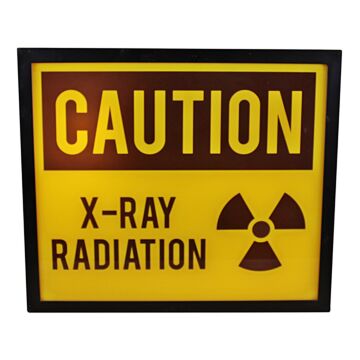 Decorative Lightbox, Caution X-ray Radiation