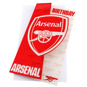 Arsenal Fc Crest Birthday Card