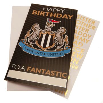 Newcastle United Fc Personalised Birthday Card