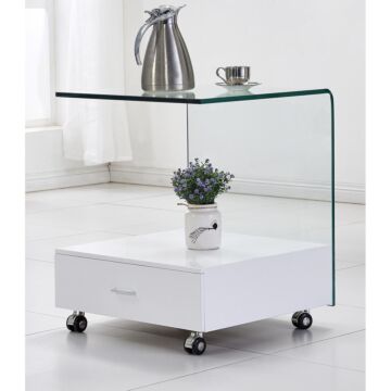 Cresta Lamp Table With Drawer