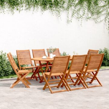 Vidaxl Folding Garden Chairs 8 Pcs 51x66x95 Cm Solid Wood Acacia