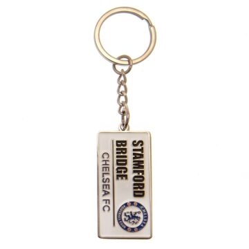 Chelsea Fc Embossed Street Sign Keyring