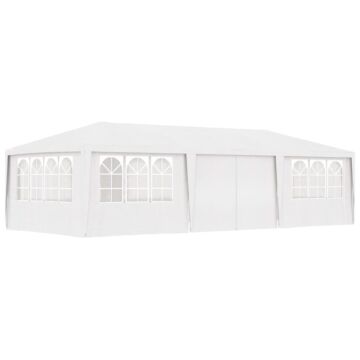Vidaxl Professional Party Tent With Side Walls 4x9 M White 90 G/m?
