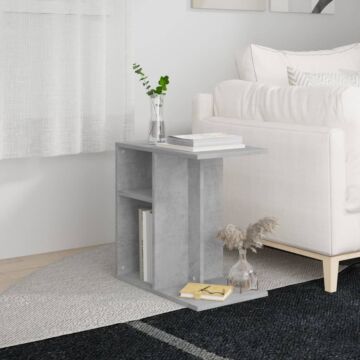 Vidaxl Side Table Concrete Grey 50x30x50 Cm Engineered Wood