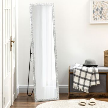 Homcom Full Length Mirror Free Standing Mirror Dressing Mirror With Ps Frame