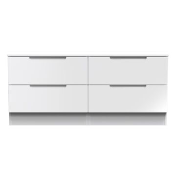 Milan 4 Drawer Bed Box In White