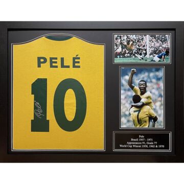 Brasil 1970 Pele Signed Shirt (framed)